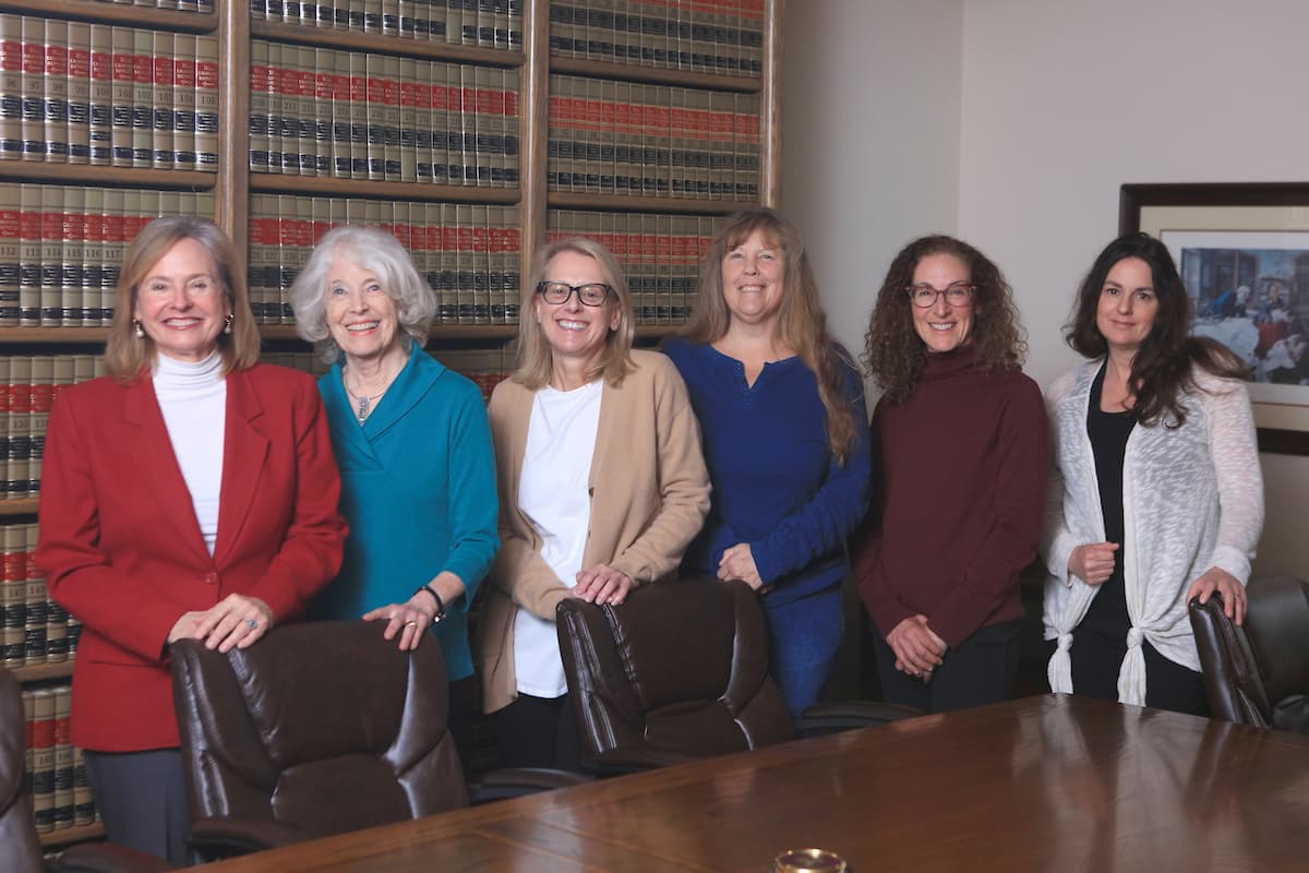 Learning Time staff in Monterey, Calif.  (From left): Coleen Gsell, Dr. Joan Smith, Kristin Wolf, Shay LeFever, Denise Klein, Heather Crane. Photo by Randy Tunnel, February, 2024.